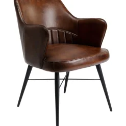 Chaise A. Acc. Rumba.Cuir Marron