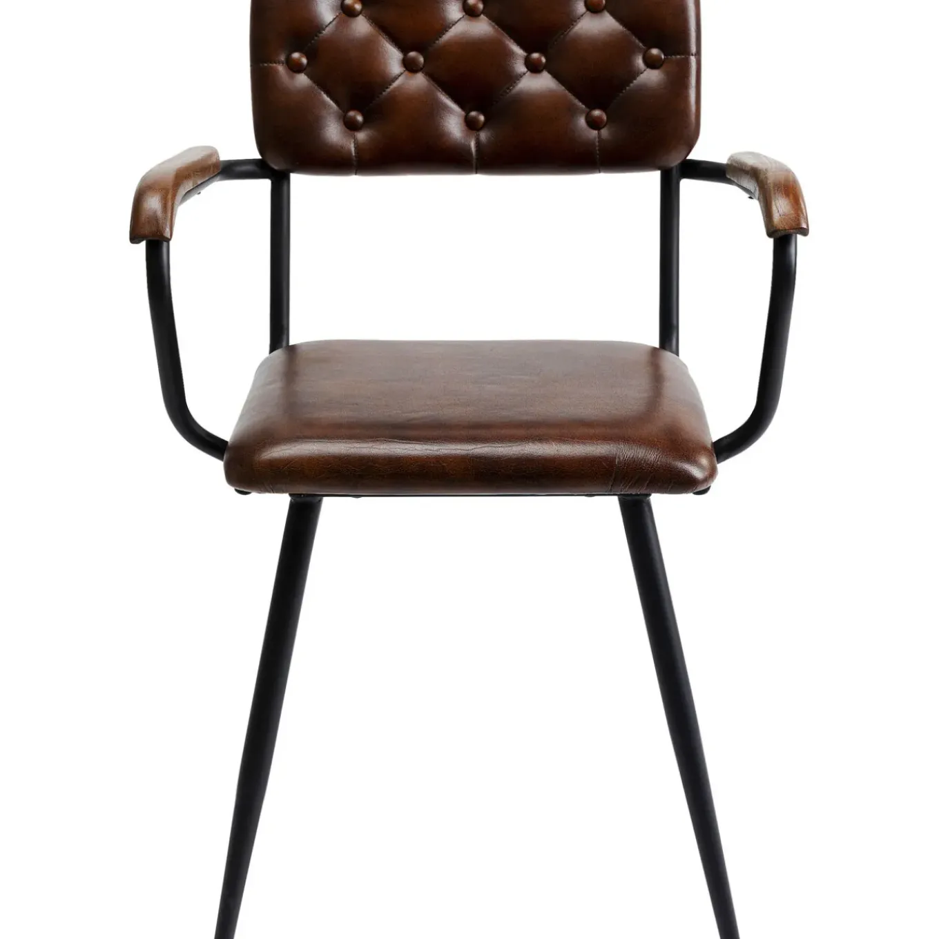 Chaise A. Acc. Salsa.Cuir Marron