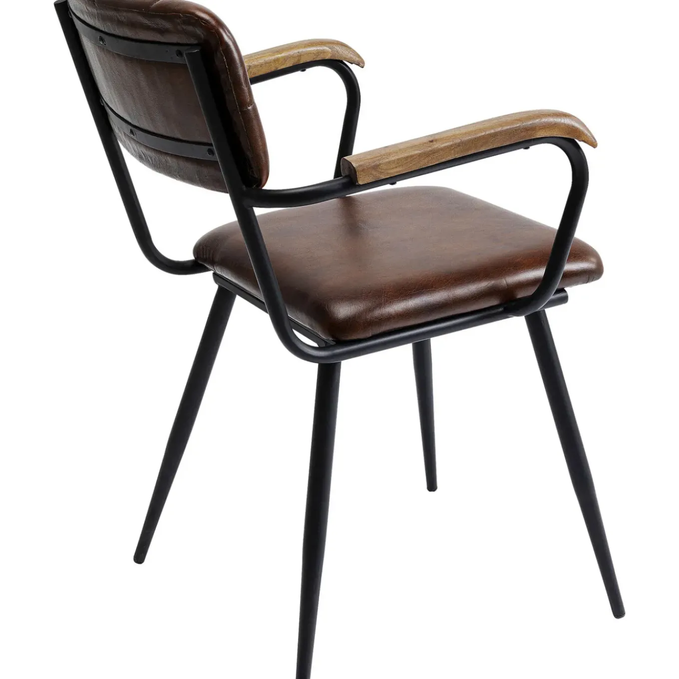 Chaise A. Acc. Salsa.Cuir Marron
