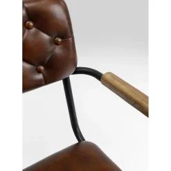 Chaise A. Acc. Salsa.Cuir Marron