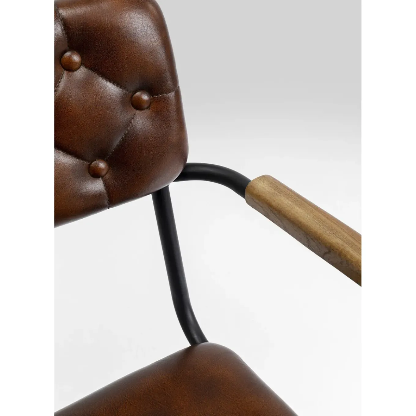 Chaise A. Acc. Salsa.Cuir Marron
