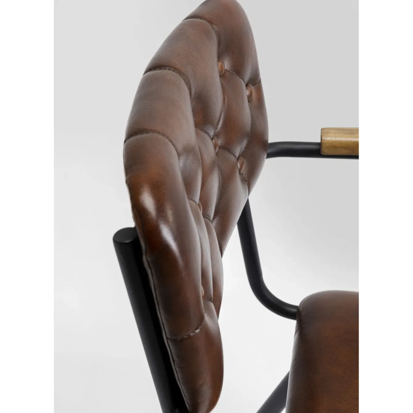 Chaise A. Acc. Salsa.Cuir Marron