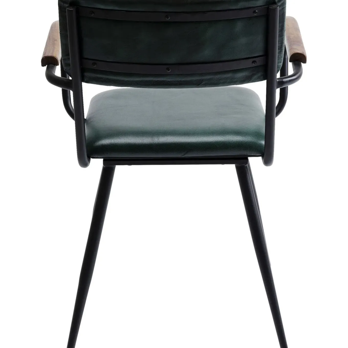 Chaise A. Acc. Salsa.Cuir Vert Fonce