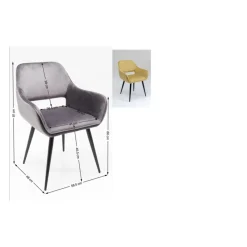 Chaise A. Acc. San Francisco Vert Clair