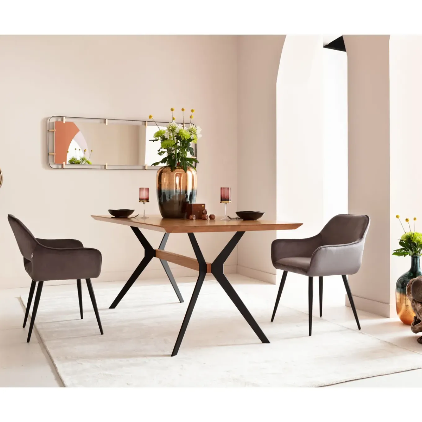 Chaise A. Acc. San Francisco Gris
