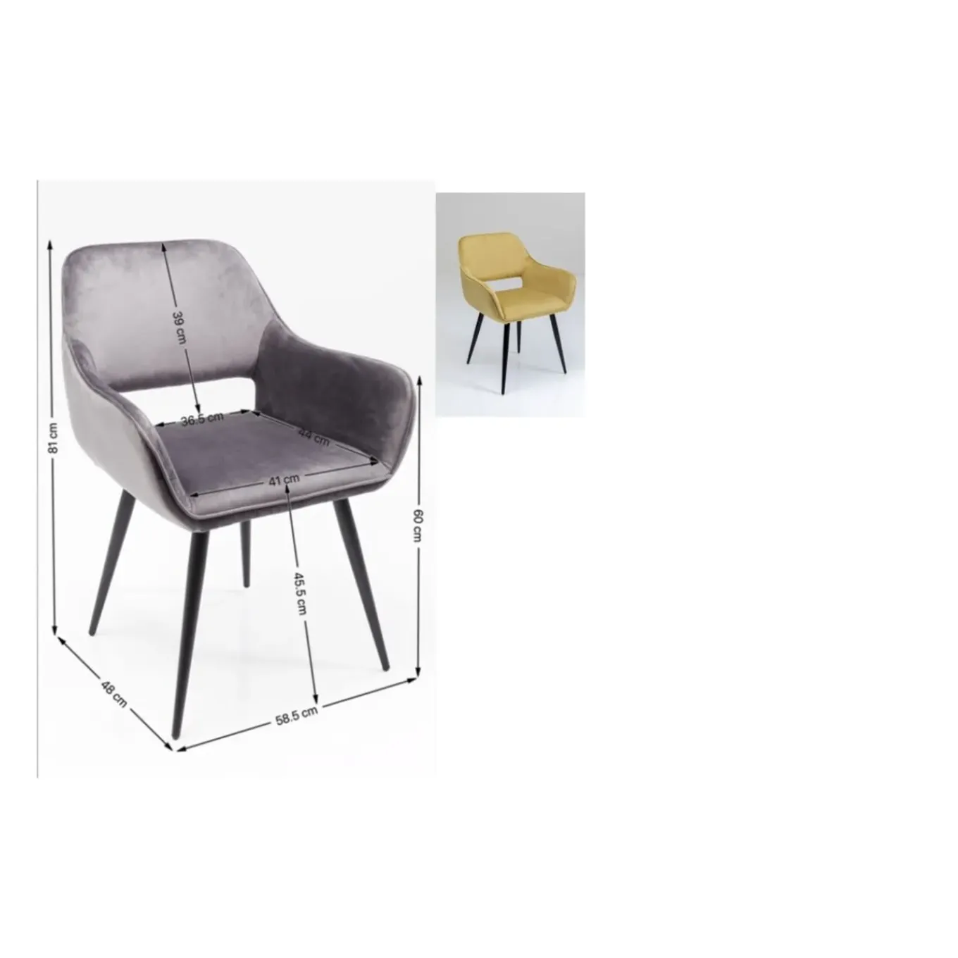 Chaise A. Acc. San Francisco Vert Clair