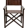 Chaise A. Acc. Twist Cuir Marron