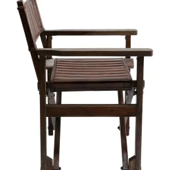 Chaise A. Acc. Twist Cuir Marron