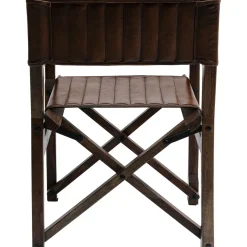 Chaise A. Acc. Twist Cuir Marron