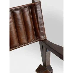Chaise A. Acc. Twist Cuir Marron