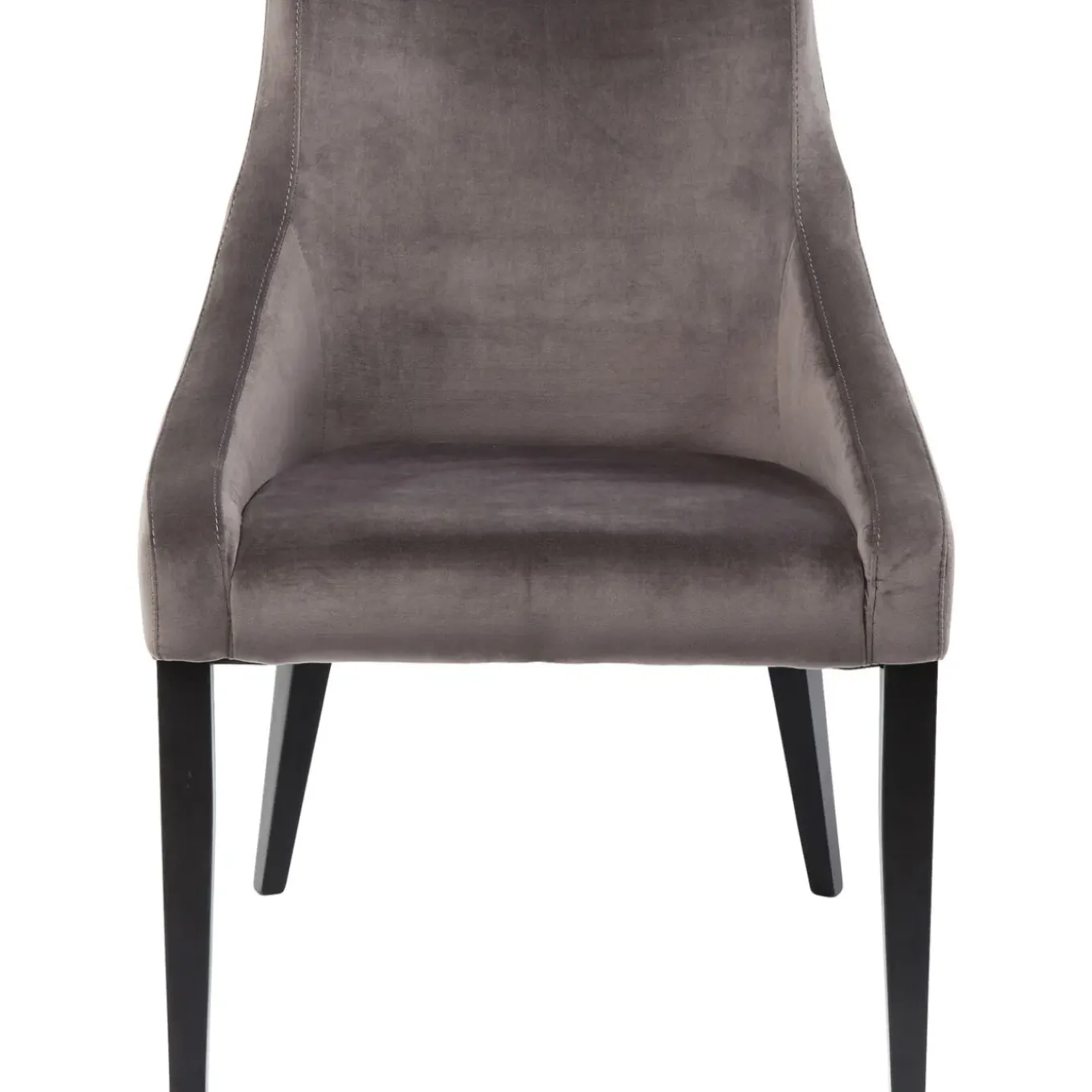 Chaise Black Mode Velours Gris