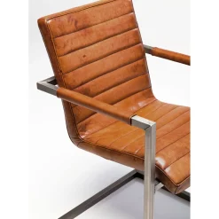 Chaise Cantilever Riffle Buffalo Marron