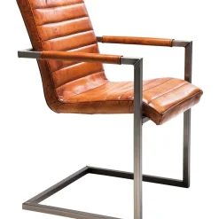 Chaise Cantilever Riffle Buffalo Marron
