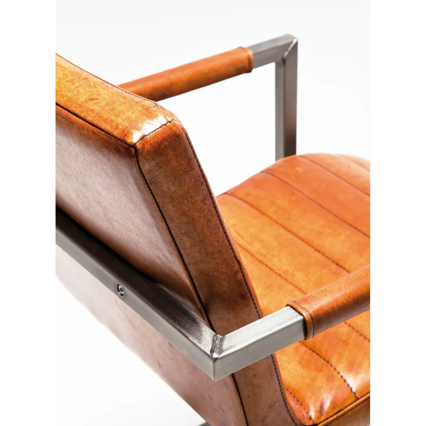Chaise Cantilever Riffle Buffalo Marron