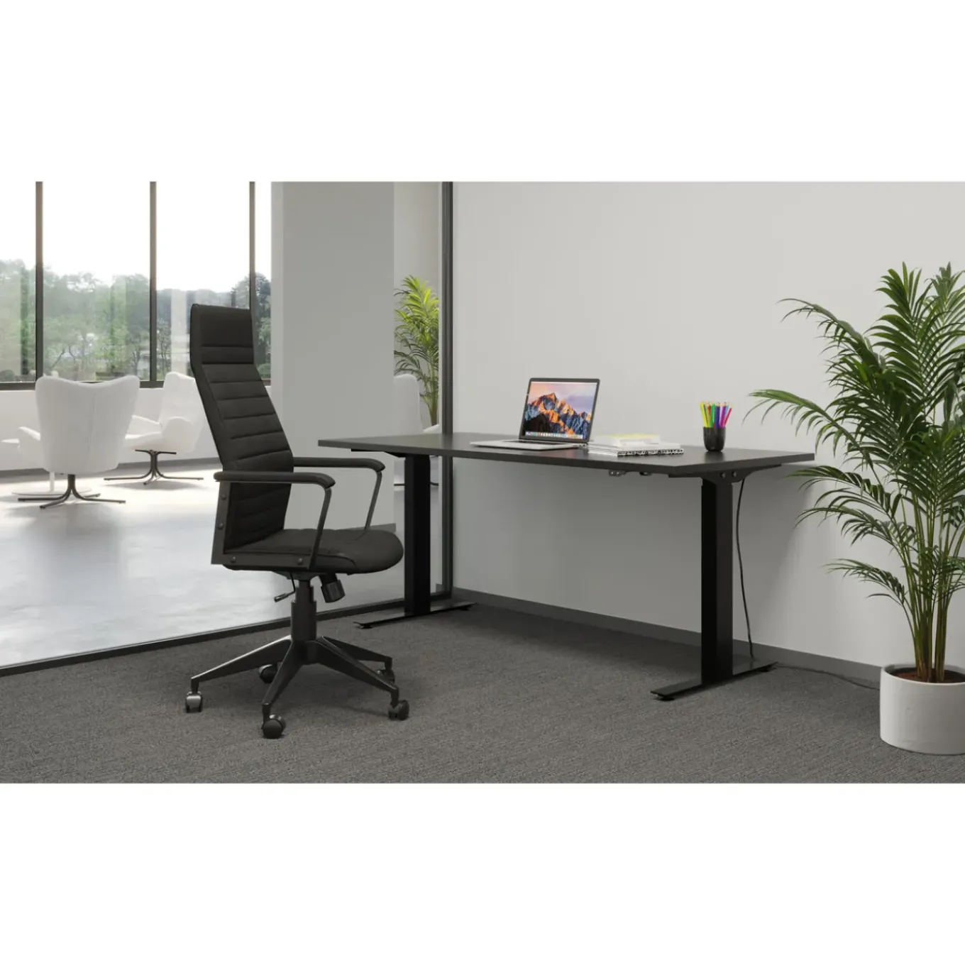 Chaise De Bureau Labora Noir Haut Dossier