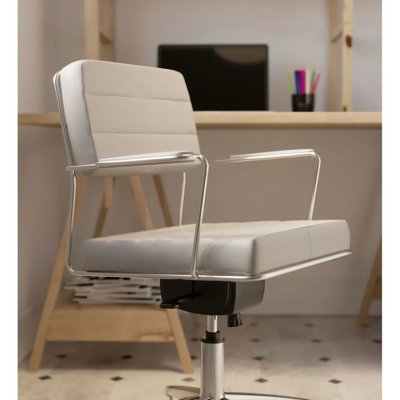 Chaise De Bureau Pivotante Dottore Gris