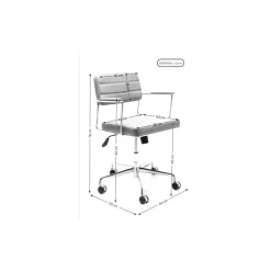 Chaise De Bureau Pivotante Dottore Gris