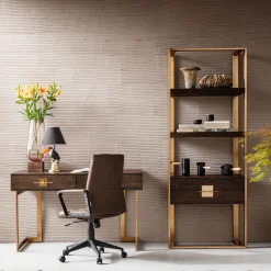 Chaise De Bureau Pivotante Labora Marron