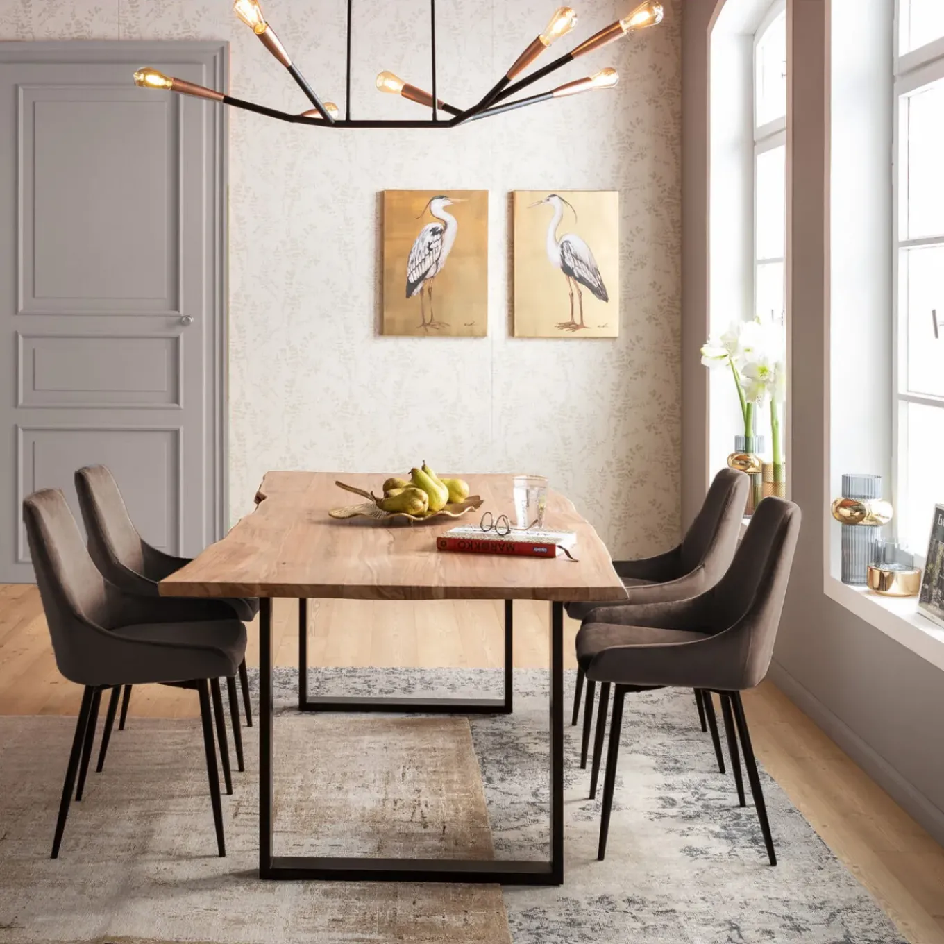 Chaise East Side Marron