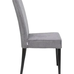 Chaise Econo Velours Cotele Gris