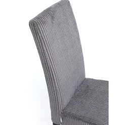 Chaise Econo Velours Cotele Gris
