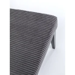 Chaise Econo Velours Cotele Gris