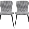 Chaise Gerda Noir Et Blanc (2/Set)