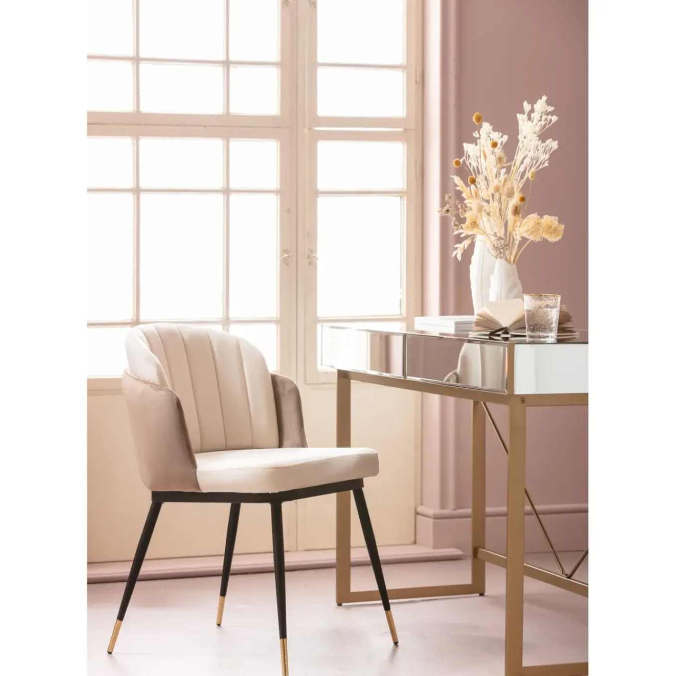 Chaise Hojas Beige