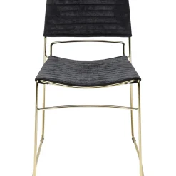 Chaise Hugo Noir/Dore