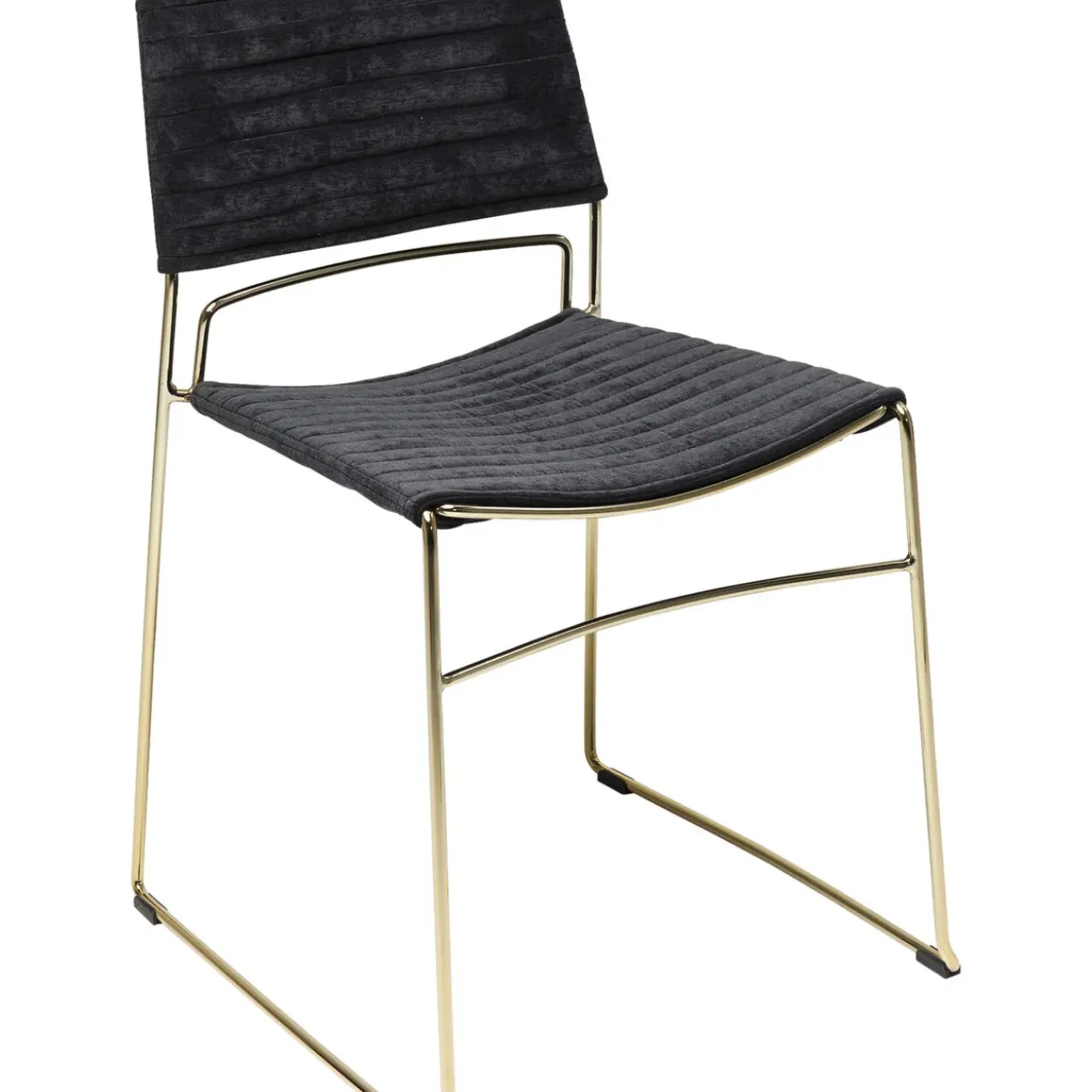Chaise Hugo Noir/Dore
