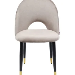 Chaise Iris Velours Beige