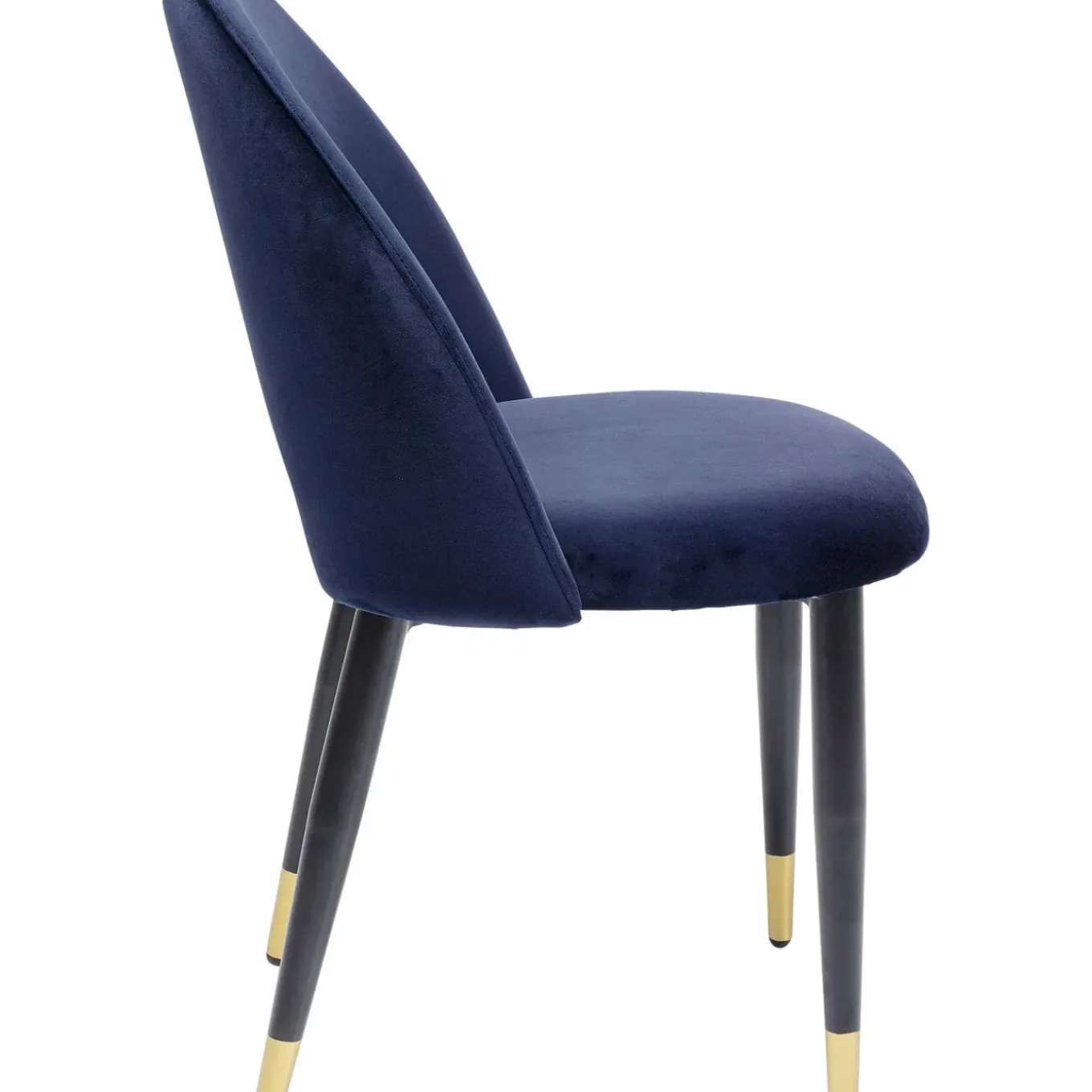 Chaise Iris Velours Bleu (2/Set)