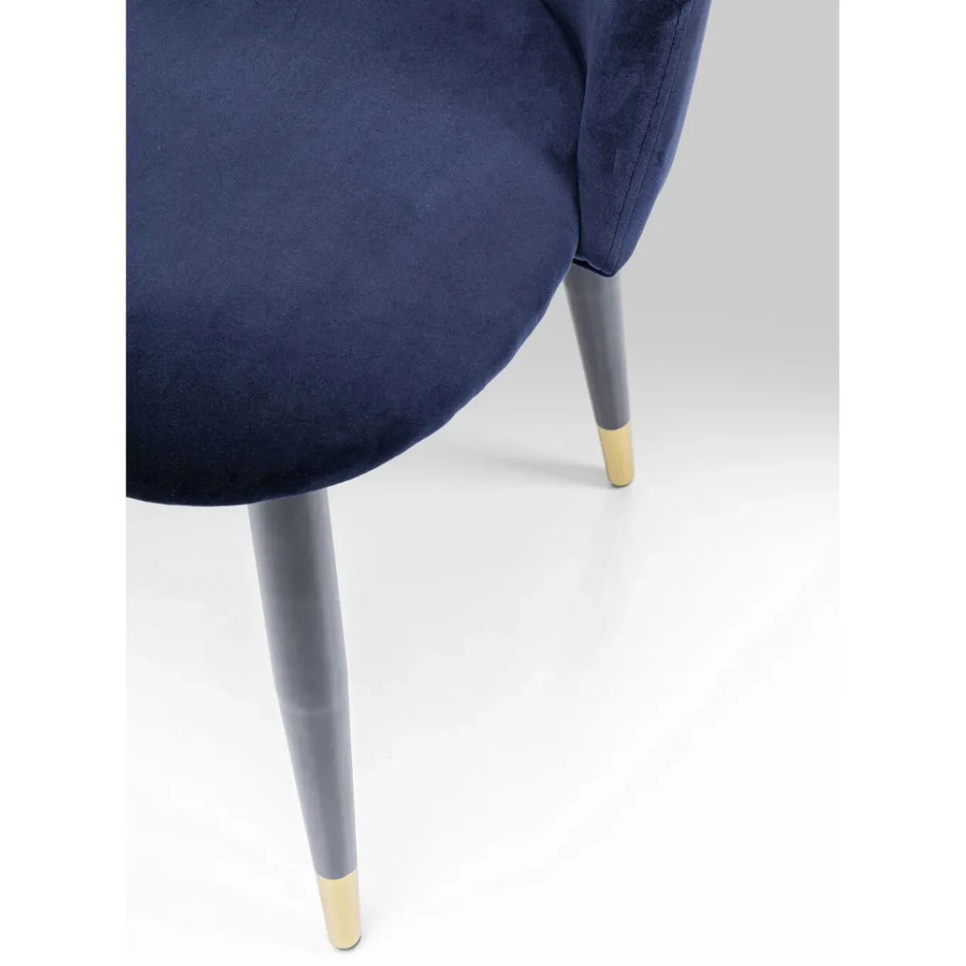 Chaise Iris Velours Bleu (2/Set)