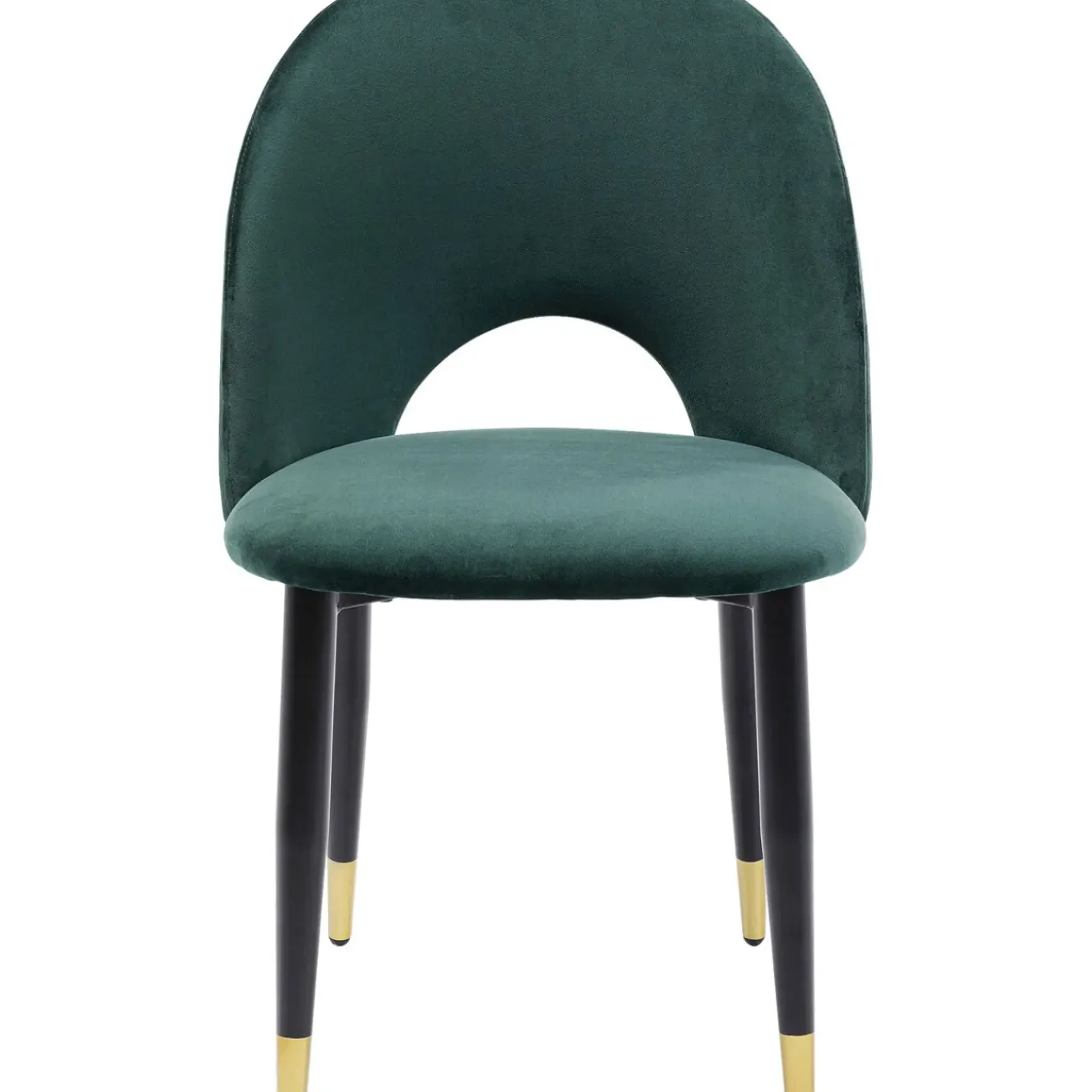 Chaise Iris Velours Vert