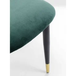 Chaise Iris Velours Vert