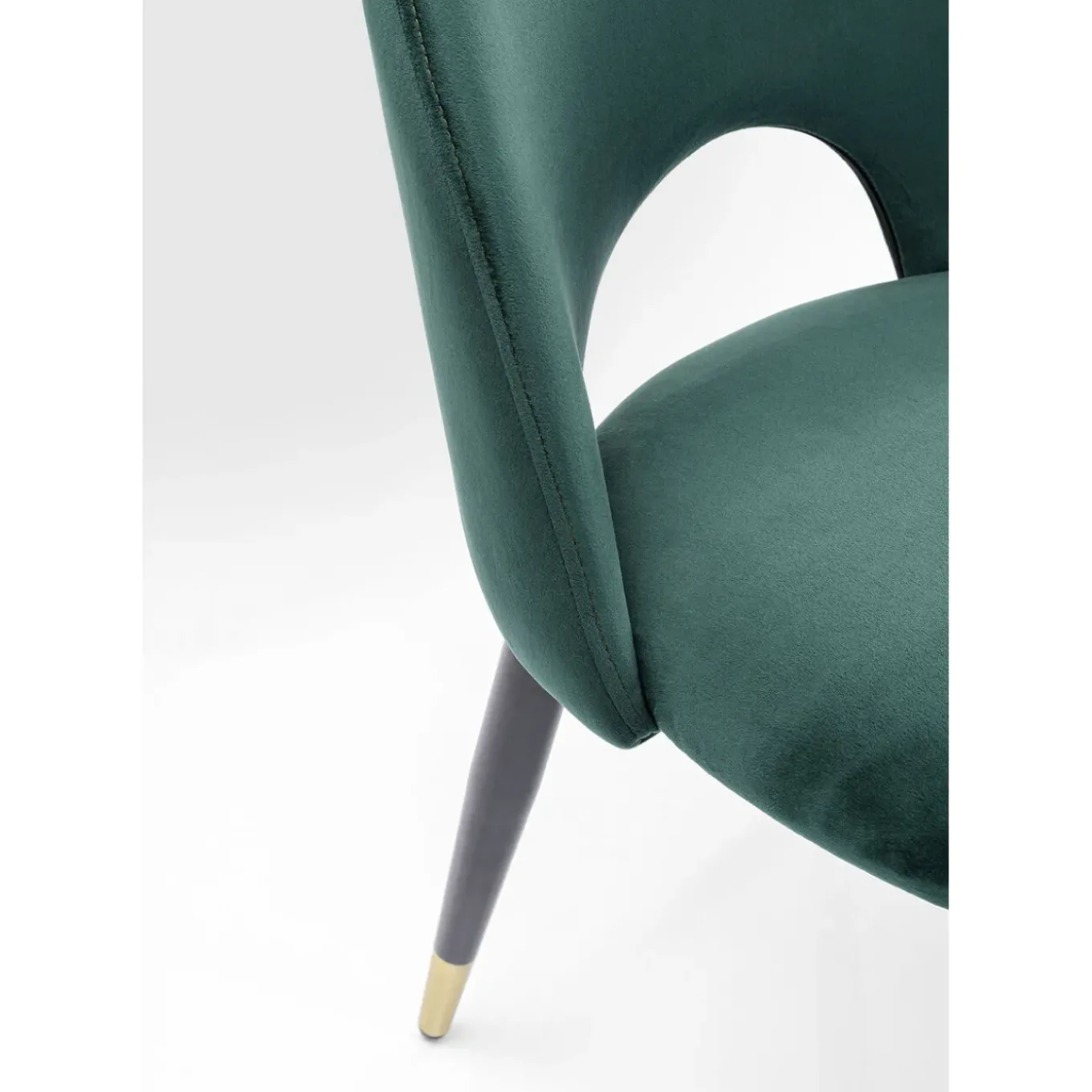 Chaise Iris Velours Vert