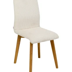 Chaise Lara Velours Cotele Creme