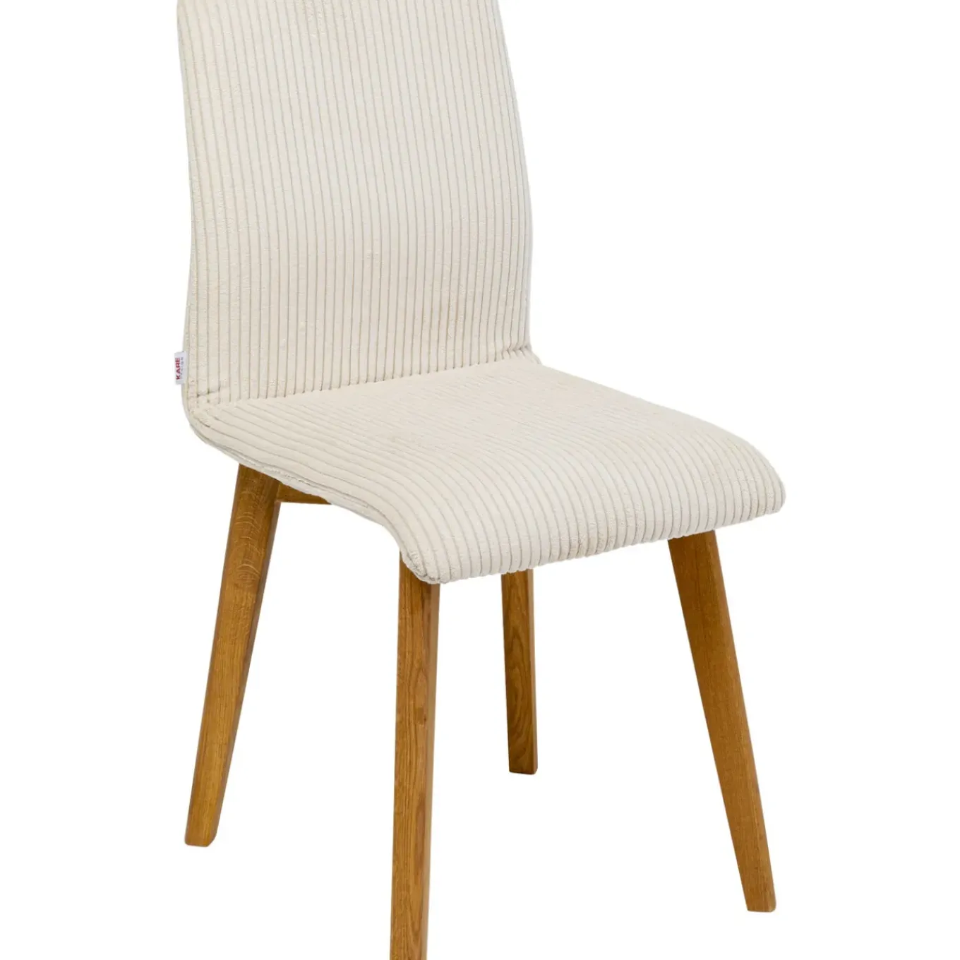 Chaise Lara Velours Cotele Creme