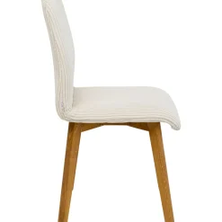 Chaise Lara Velours Cotele Creme