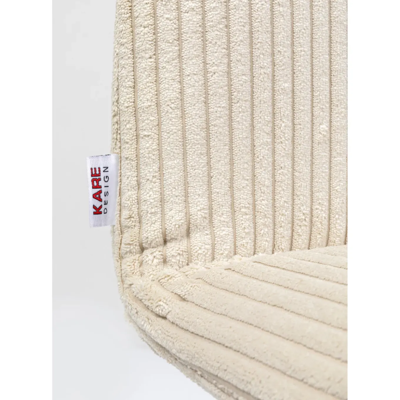 Chaise Lara Velours Cotele Creme