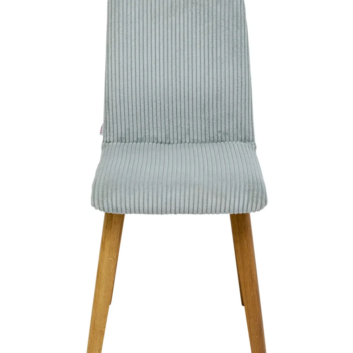 Chaise Lara Velours Cotele Bleu