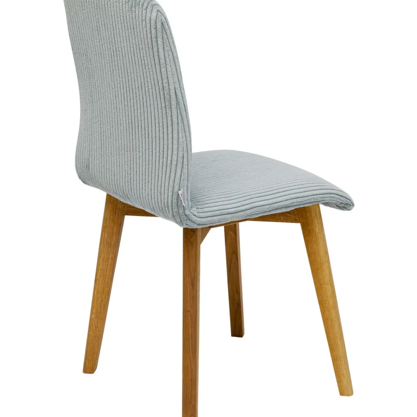 Chaise Lara Velours Cotele Bleu