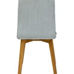Chaise Lara Velours Cotele Bleu