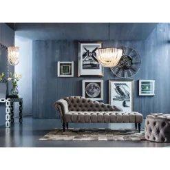Chaise Longue Desire Gris Argente