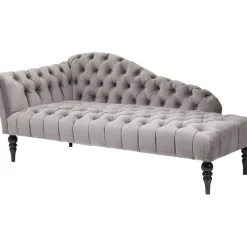 Chaise Longue Desire Gris Argente