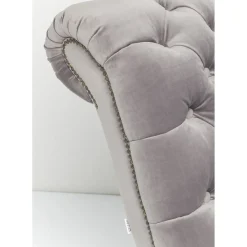 Chaise Longue Desire Velours Argente