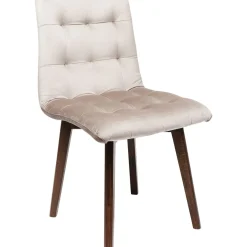 Chaise Moritz Velours Gris