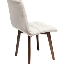 Chaise Moritz Velours Gris