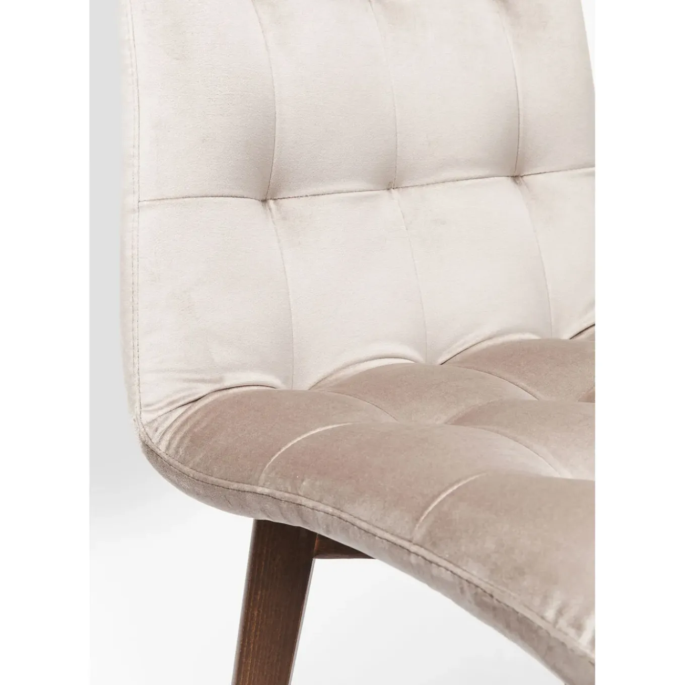 Chaise Moritz Velours Gris