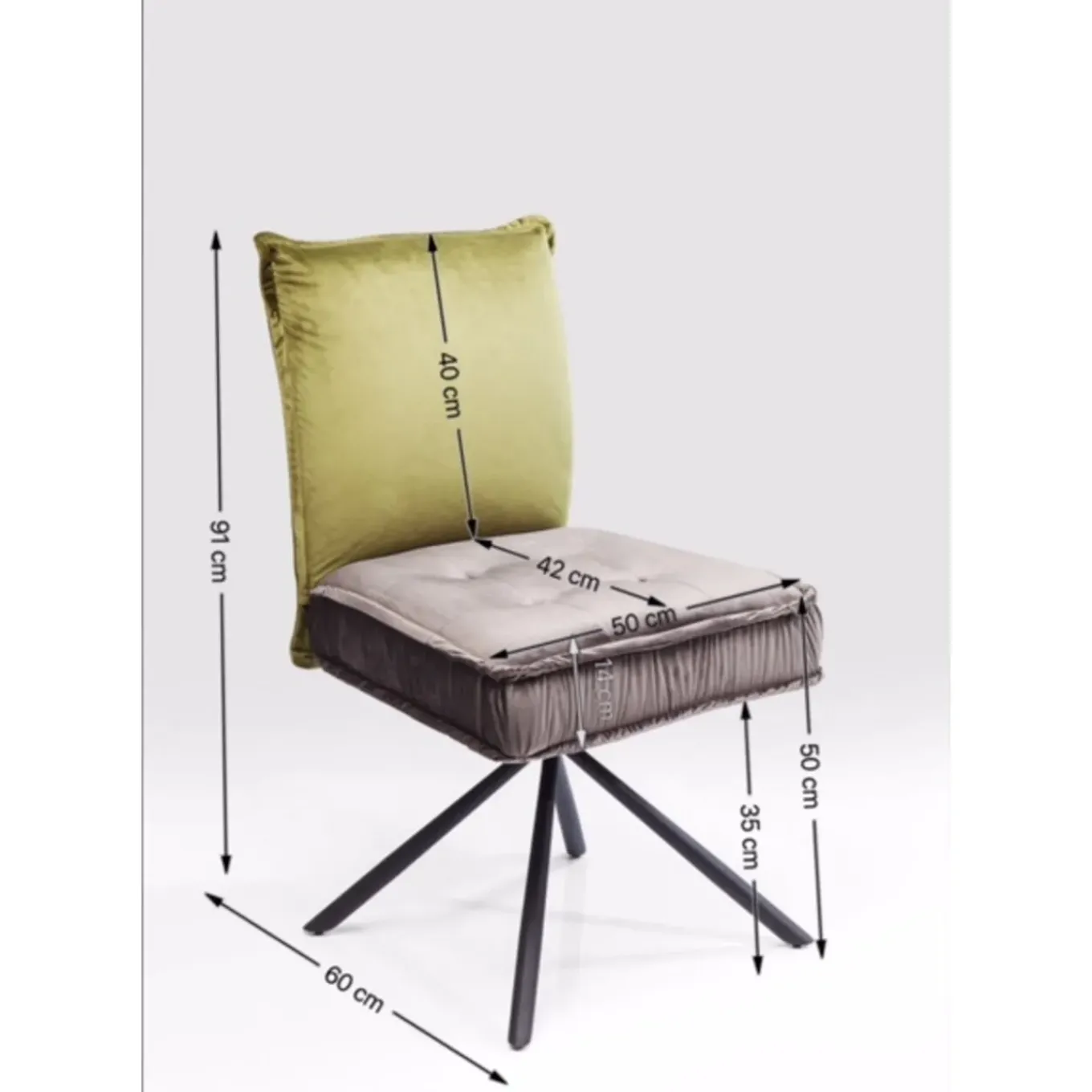 Chaise Pivotante Chelsea Vert